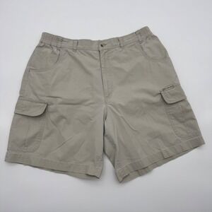 Columbia Womens Khaki Light Tan Cotton Cargo Hiking Shorts Size 14